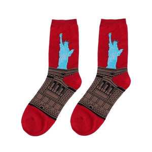 Happy Famous Painting Socks