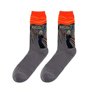 Happy Famous Painting Socks