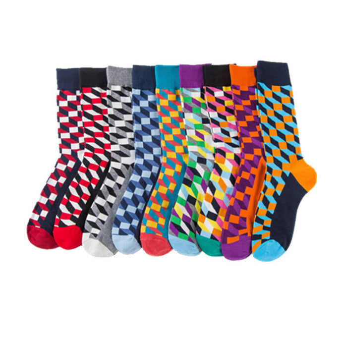 Multicolor  combed happy socks