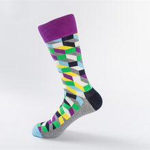 Load image into Gallery viewer, Multicolor  combed happy socks